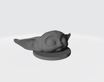 Y0da Stand 3D Print Stl File