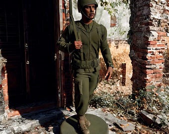 Archivo STL de soldados estadounidenses realistas de la Segunda Guerra Mundial para impresión 3D - Diorama del Ejército de EE. UU.