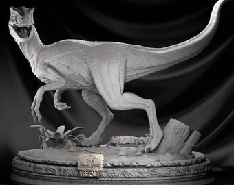 ラプトル恐竜STLファイル - リアルな3Dプリントモデル - 先史時代の生き物フィギュア