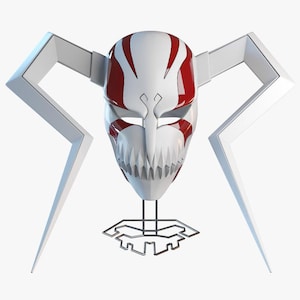 Ichigo Mask 3D Print Stl File, Horror Mask 3D Printing, Mask 3d Model Printer