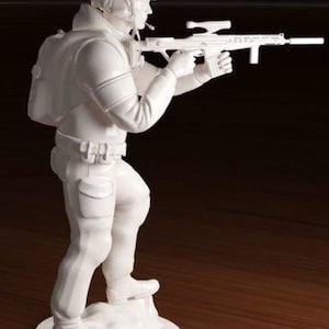 Sniper Soldier 3D Print Stl File