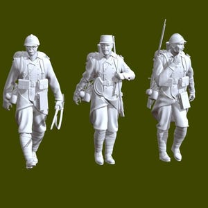 French Soldier 3D Print Stl File