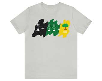 One man + two women = Tree som Unisex Jersey Short Sleeve Tee