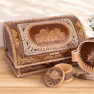 Bread Box, Handmade Birch Bark Bread Box, Farmhouse Basket, Bread Bin, Storage Box, Bread Storage, Kitchen Decor