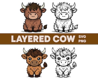 Simpatica mucca delle Highland in formato SVG, Simpatica mucca delle Highland seduta in formato SVG, Pacchetto mucca delle Highland in formato SVG, Clipart mucca delle Highland, PNG mucca delle Highland, Sublimazione mucca