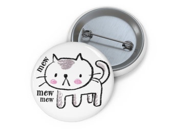 Mew Mew Cat Button