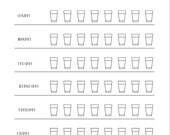 Water Tracker Printable | 7 Day Water Challenge | Weekly Water Intake Tracker | Hydration Tracker, Water Log Weight Loss Printable,