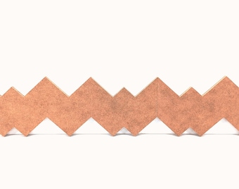 MDF Scallop Trim Molding, N78 Pattern, 46" DIY Decor, 2 Pieces