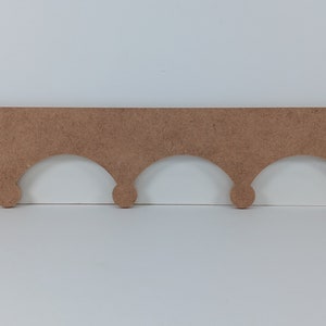 Scallop MDF Trim Molding N59, Custom Design, 46" Long (2 Pieces)