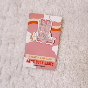 Howdy Cowgirl Boot Magnetic Bookmark - Etsy