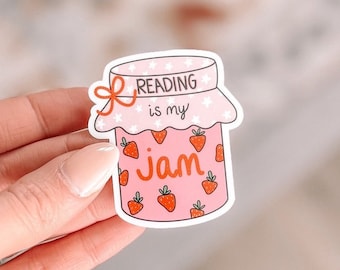 Reading Is My Jam Sticker