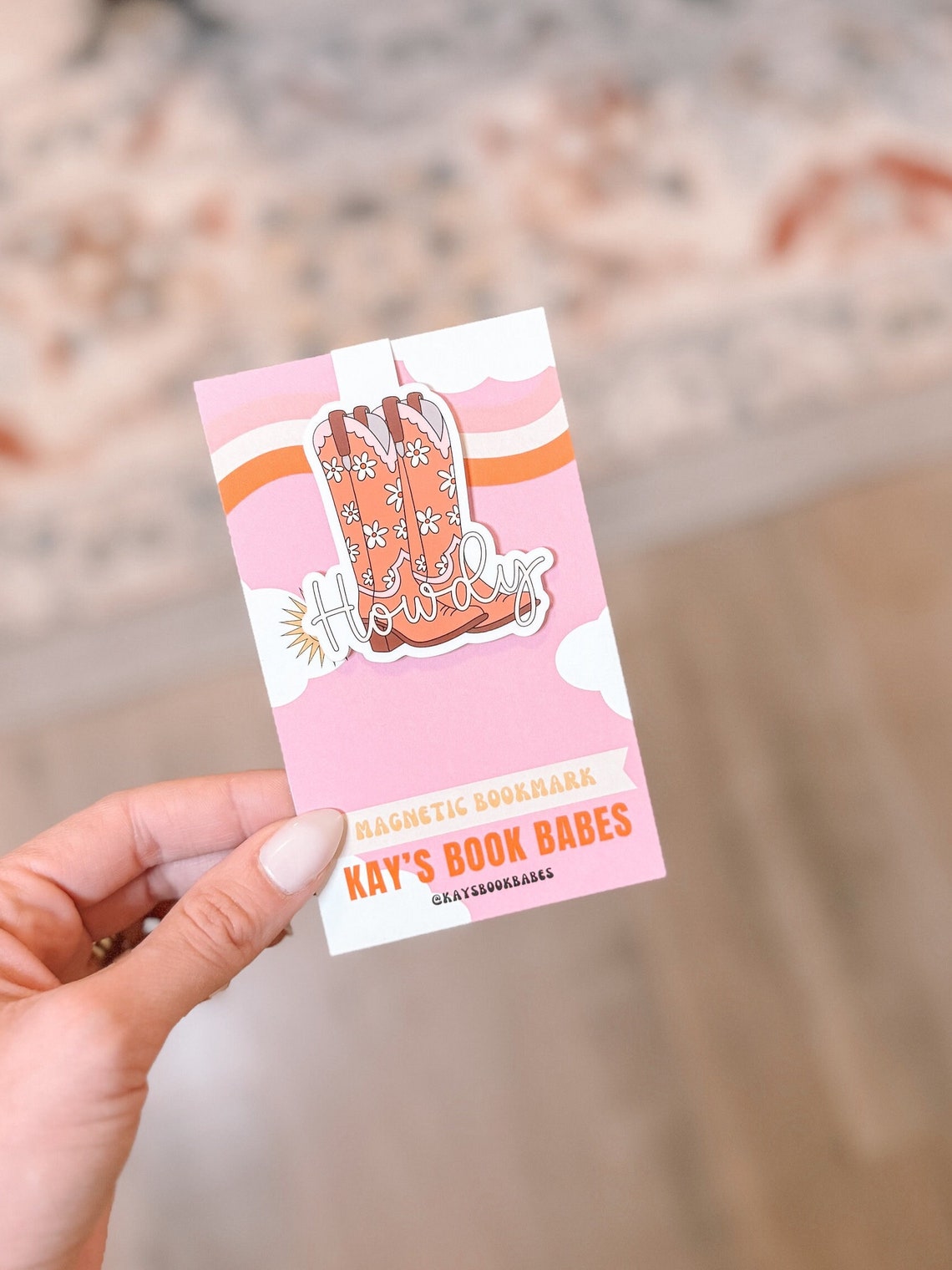 Howdy Cowgirl Boot Magnetic Bookmark - Etsy