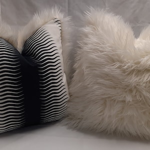 Zebra anf fur pillow covers
