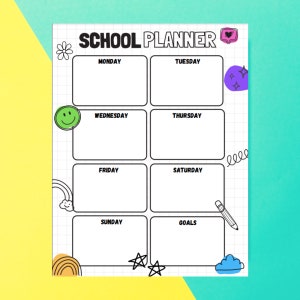 Fun & Simple School Planner for Students