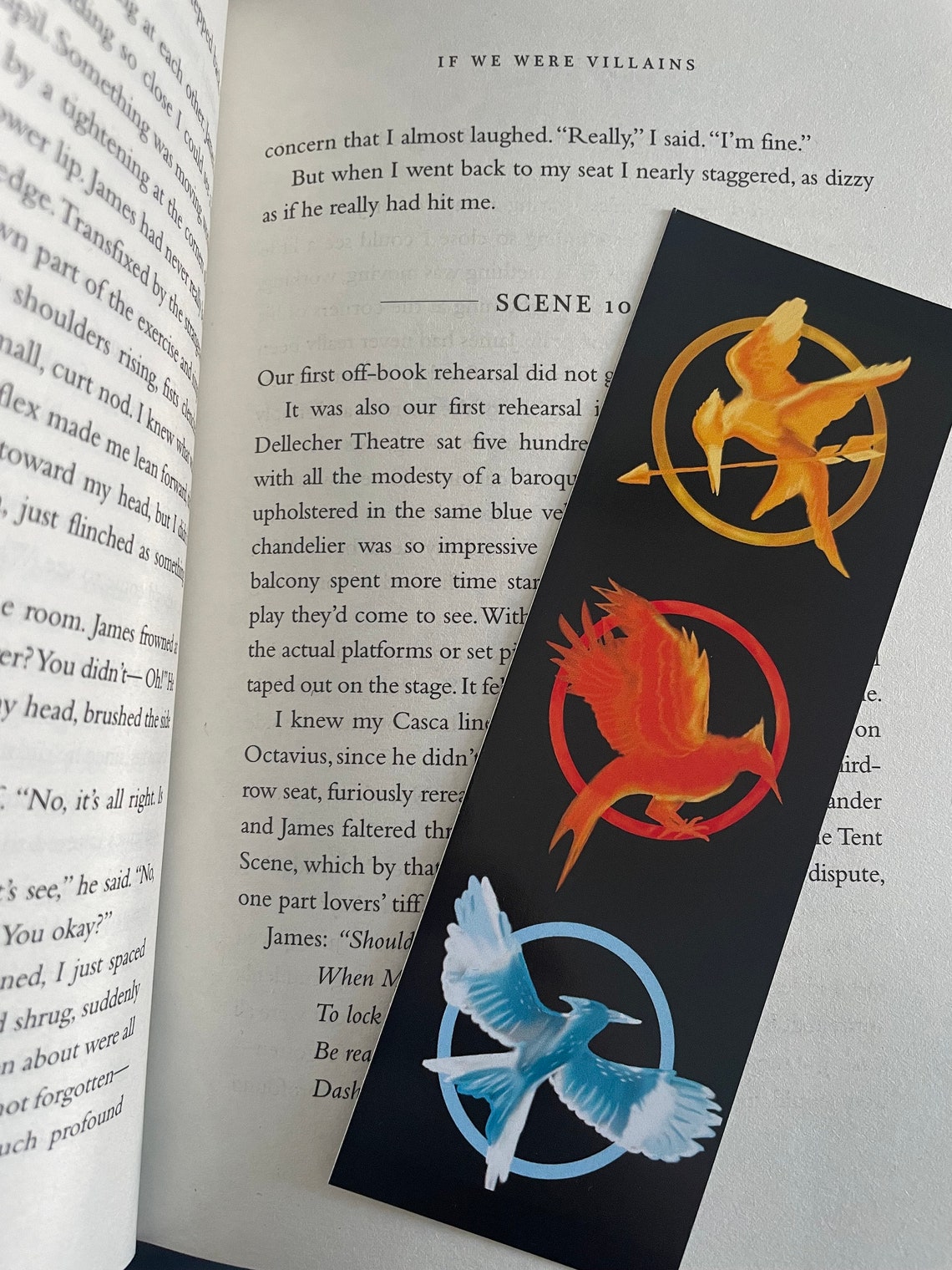 Hunger Games Bookmark Trilogy Logo 6x2 Inches Etsy