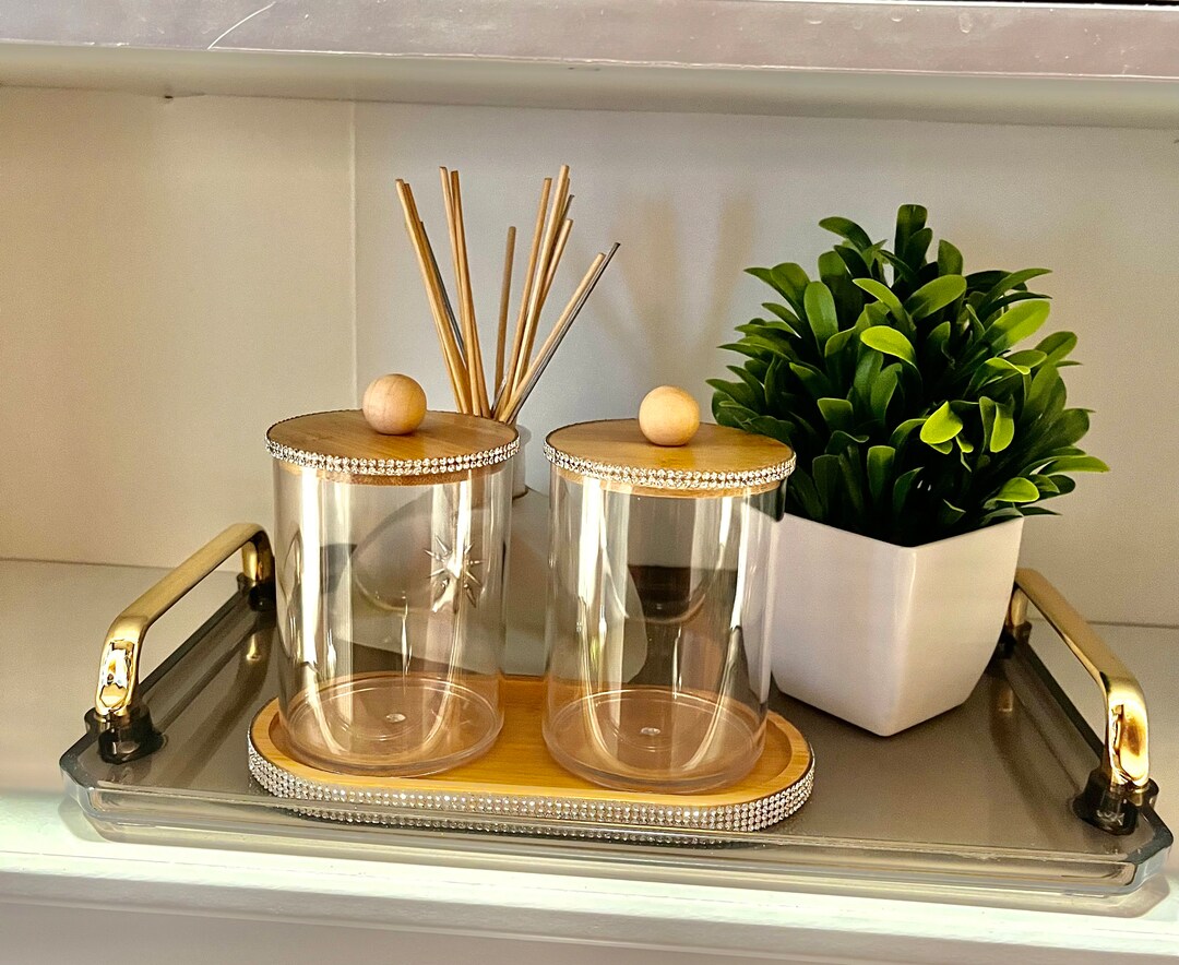 Bathroom Storage Jar Set Etsy