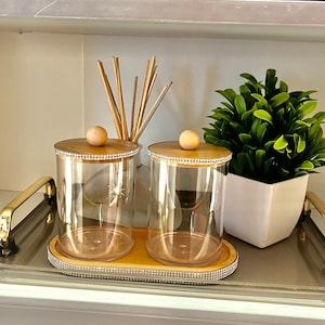 Bathroom storage jar set