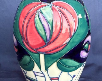 MOORCROFT Pottery ' Hypericum ' Vase Designed by Rachel Bishop