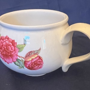 PORTMEIRION COFFEE CUP. Floral rose design. 1980s vintage. Collectible china. Replacement china. Perfect gift.