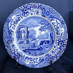 SPODE ITALIAN SIDE Plate 19cm. Spode Italian classic design. Heritage design. Blue and white. Replacement china. Collector item. Gift idea.