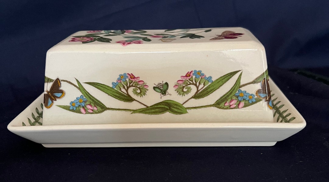 VINTAGE PORTMEIRION BUTTER Dish. Lepidotum Pattern. Botanic Etsy UK