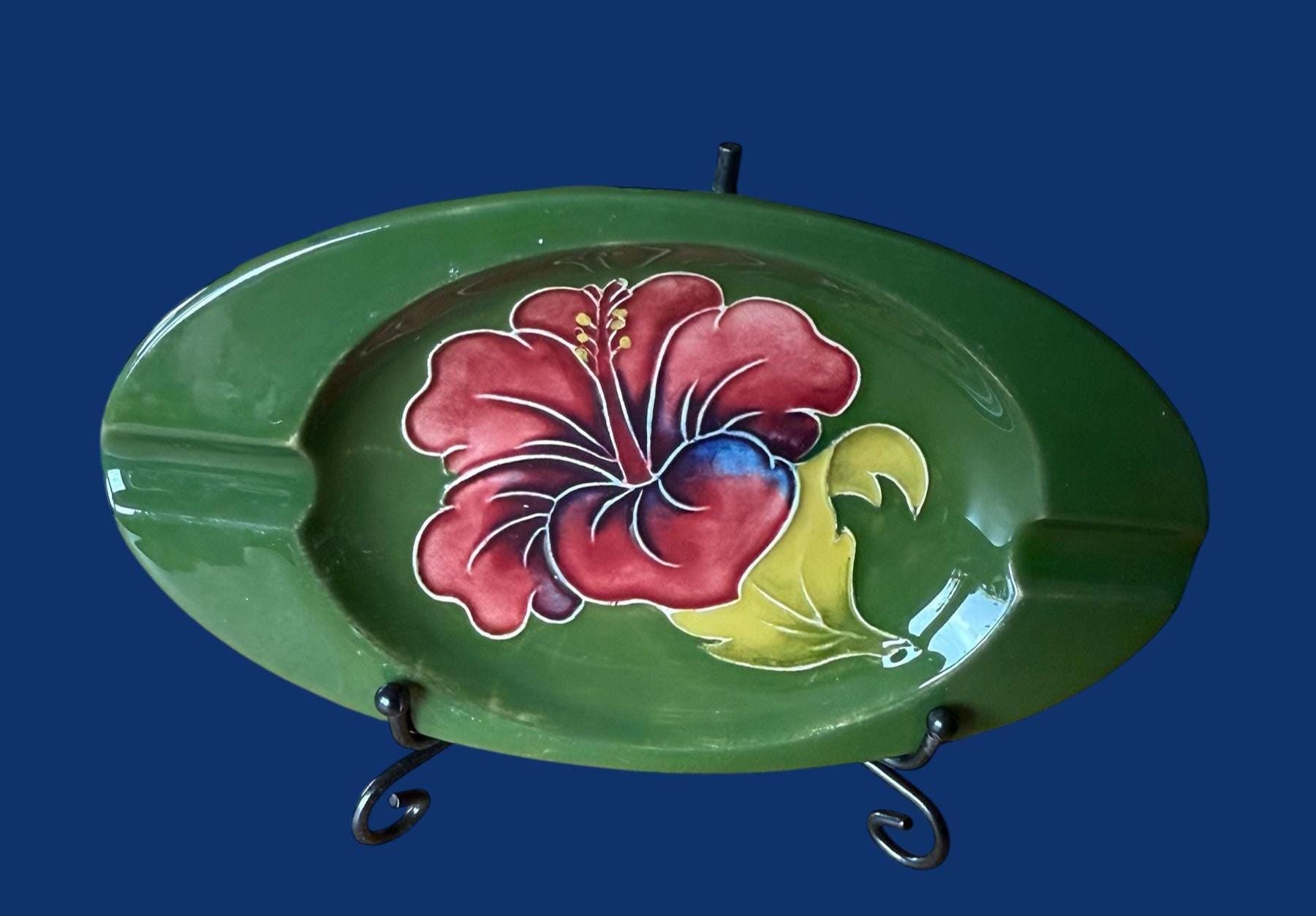 ムーアクロフト Moorcroft ファンテイル オウギビタキ デザインの飾り