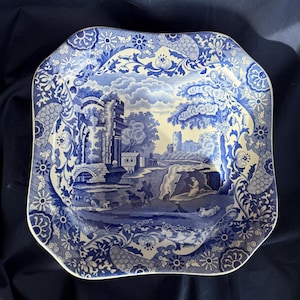 COPELAND SPODE DISH 20cm. Blue and white classic Spode. Italian pattern. Heritage Spode. Replacement china. Perfect gift idea. Usable Spode.