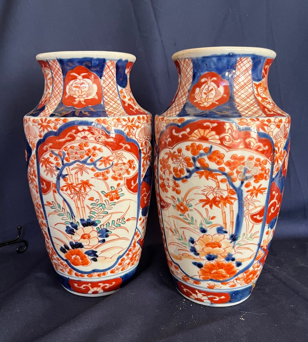 PAIR of IMARI VASES 20cm. Beautiful Traditional Chinese Etsy