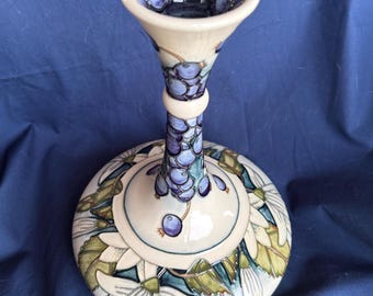 MOORCROFT JUNEBERRY VASE 24cm. Anji Davenport design. Prestige piece from Moorcroft. Modern Moorcroft. Highly collectible and sought after.