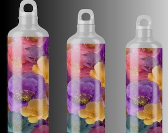 Wildflower Tumbler Wrap: Seamless Floral PNG Design (Digital Download)
