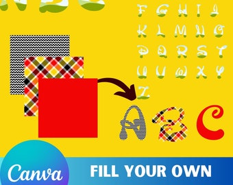 Mouse Canva Alphabet Frame Template (Digital Download)