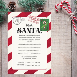 Kids letter to Santa, Christmas Wishlist, Printable Letter to Santa, Christmas Letter, Letter to Santa Claus, Christmas Printable