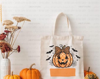 Leopard Bow Pumpkin PNG: Buffalo Plaid Jack O' Lantern (Digital Download)