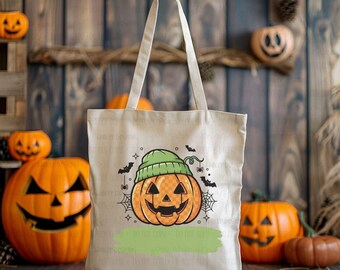 Green Beanie Pumpkin PNG: Buffalo Plaid Jack O Lantern (Digital Download)