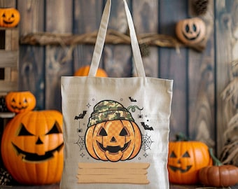 Camo Beanie Pumpkin PNG: Buffalo Plaid Jack O Lantern (Digital Download)