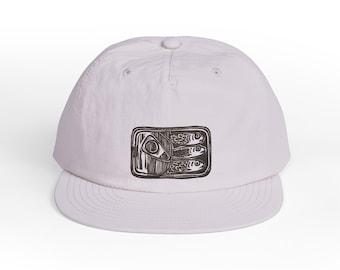 Surf Cap | Sardines Linocut Design