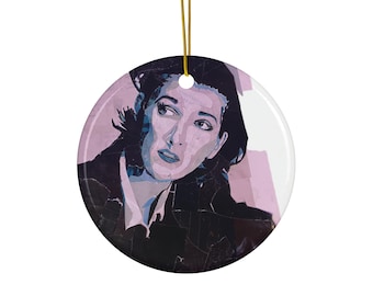 Celine Dion-collage kerstornament