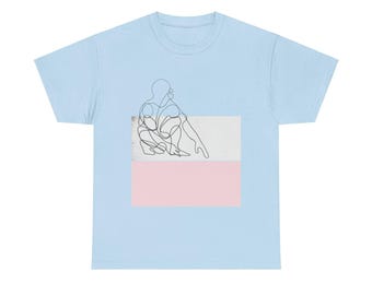 Crouching Figure- Line Drawing Shirt