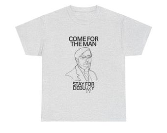 Debussy-T-shirt met lijntekening