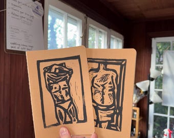 Dagboeken met blokdruk - Body Series