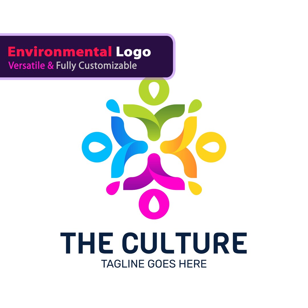 Versatile Gradient Logo: Perfect for Cultural Environmental - Etsy