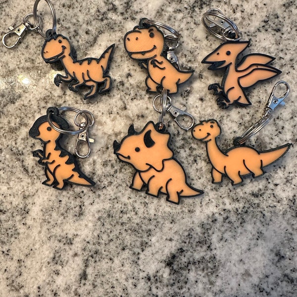 Cute dinosaur keychain