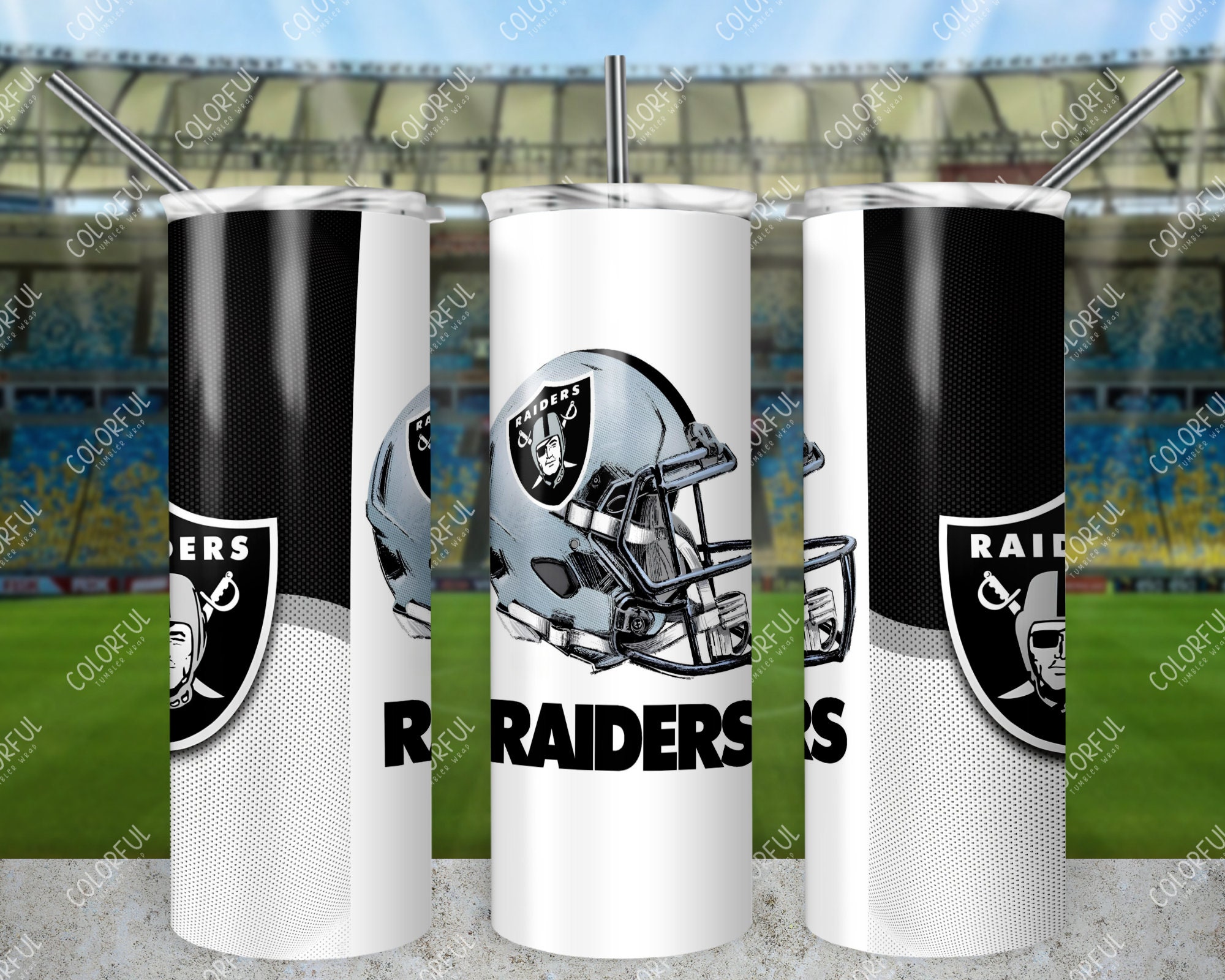 Raiders Football Tumbler Wrap, 20oz Tumbler Wrap, Las Vegas - Inspire Uplift