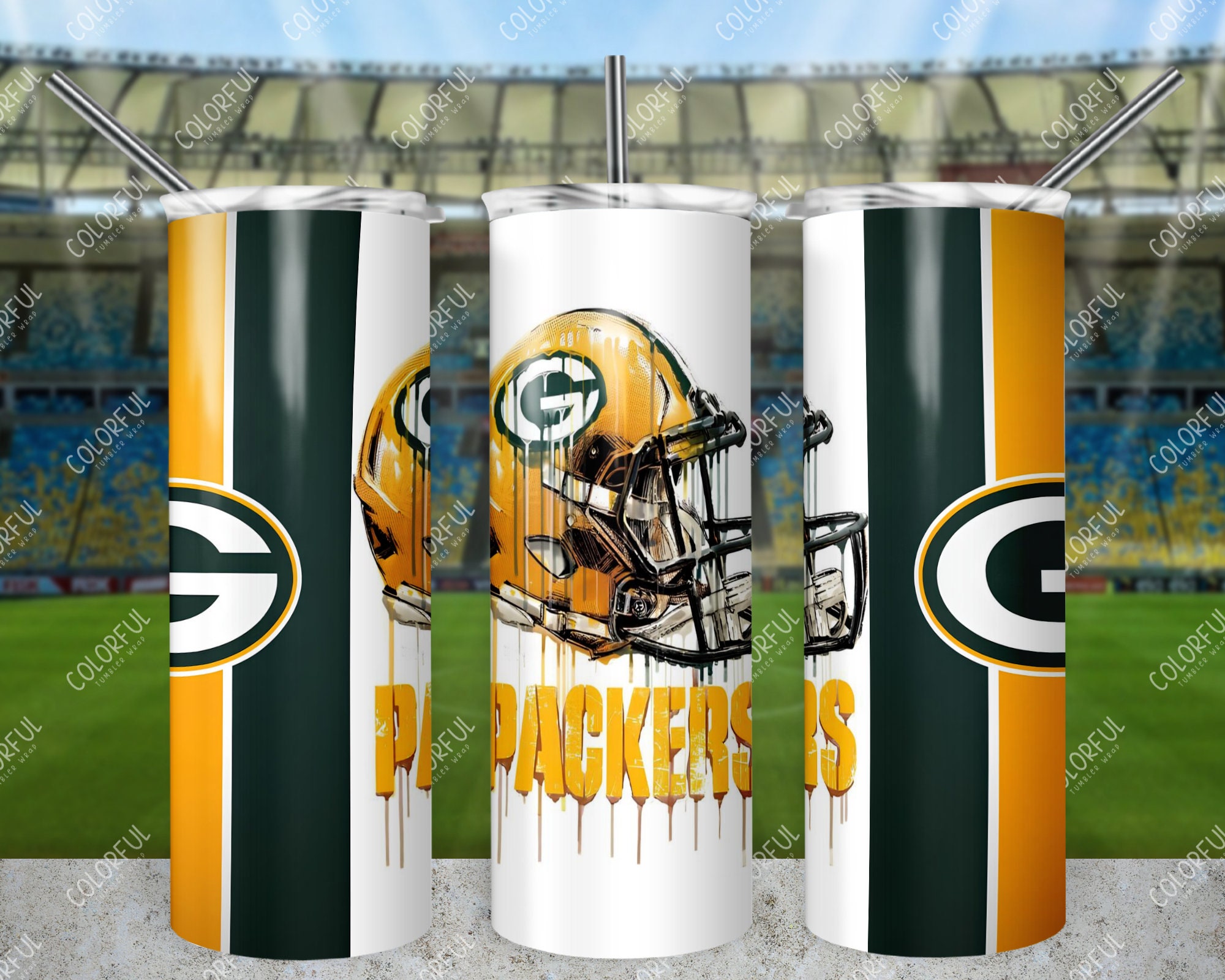 Green Packers Zipper Tumbler Wrap, 20oz Tumbler Wrap, NFL Tu