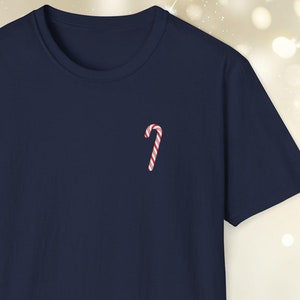 Candy Cane Shirt, Candy Cane Art Print, Fun Christmas Tshirt, Cute Xmas Gift, Stocking Stuffers, Christmas Present, Peppermint Lover Gift