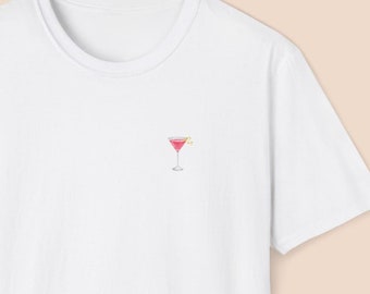 Cosmopolitan Shirt, Gift for Cosmopolitan Lover, Cosmopolitan Art Print, Cocktail Gift Shirt, Funny Alcohol Shirt, Summer Cocktail Party