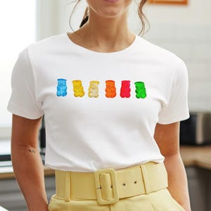 Unisex Gummy Bear Shirt, Gummy Shirt, Gift for Gummy Bear Lover, Candy Lover Gift, Candy Shirt, Sweet Shirt, Chewy Candy