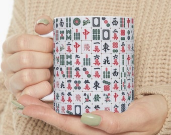 Mahjong Mug, Mahjong Cup, Mahjong Lover Mug, Mahjong Tile Gift, Mahjong Coffee Mug, Mahjong Player Mug, Mah Jongg Gift