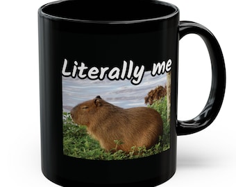 Zen Capybara Mug, Literally Me Mug, Capybara Meme Mug, Sleeping Capybara Gift Mug, Funny Animal Mug, Cute Capybara Cup, Calming