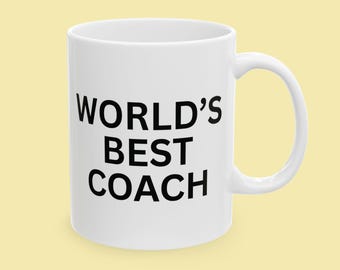 Kubek dla najlepszego trenera na świecie, prezent dla trenera, prezenty dla trenera, prezent sportowy, sportowiec akademicki, piłka nożna, siatkówka, koszykówka, futbol amerykański, baseball, golf